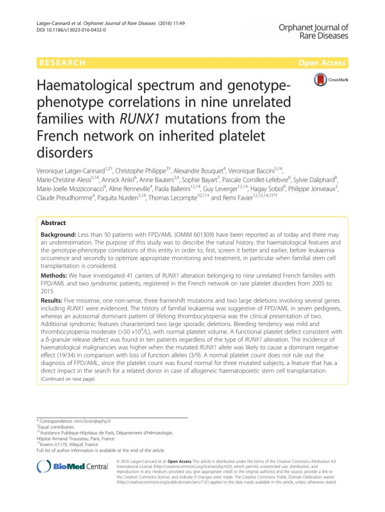 Haematological Spectrum And Genotype-Phenotype Correlations encequiconcerne Liste De Departement De France