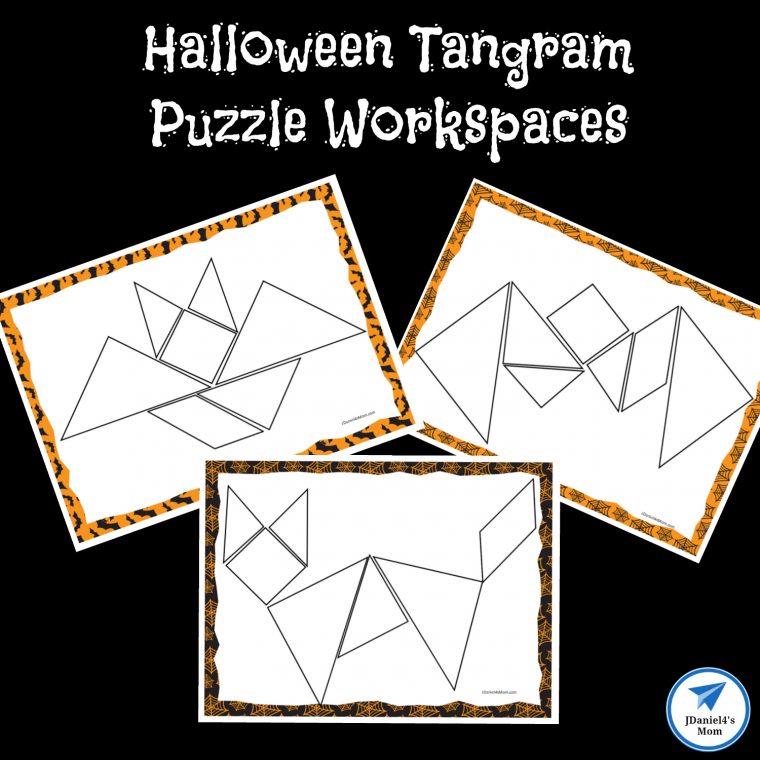 Halloween Themed Printable Tangram Puzzles – Jdaniel4S Mom encequiconcerne Tangram Chat