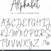 Hand Drawn Vector Alphabet. Modern Monoline Signature Script concernant Alphabet En Script