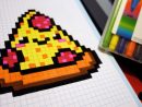 Handmade Pixel Art - How To Draw A Kawaii Pizza By Garbi Kw #pixelart serapportantà Modele Dessin Pixel