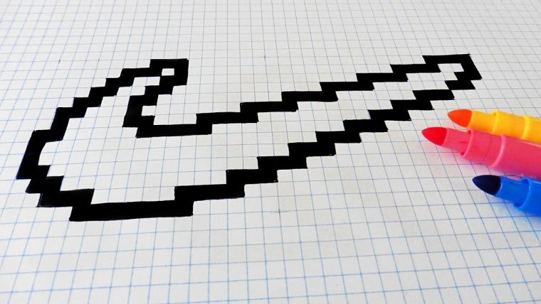 Handmade Pixel Art – How To Draw Nike Logo #pixelart destiné Modele Dessin Pixel