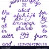 Handwritten Penmanship Alphabet dedans Alphabet En Script