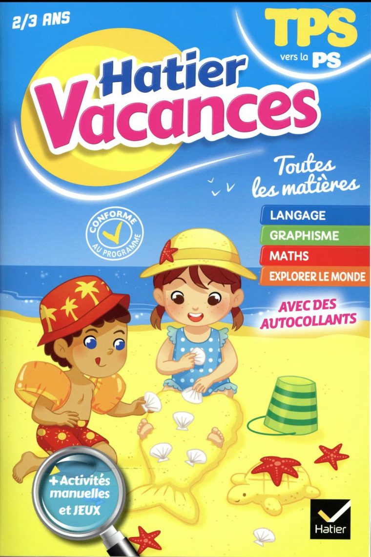 Hatier Vacances ; De La Toute Petite Section Vers La Petite Section –  Evelyne Bodilis – Hatier – Grand Format – Sauramps tout Cahier De Vacances Maternelle Pdf