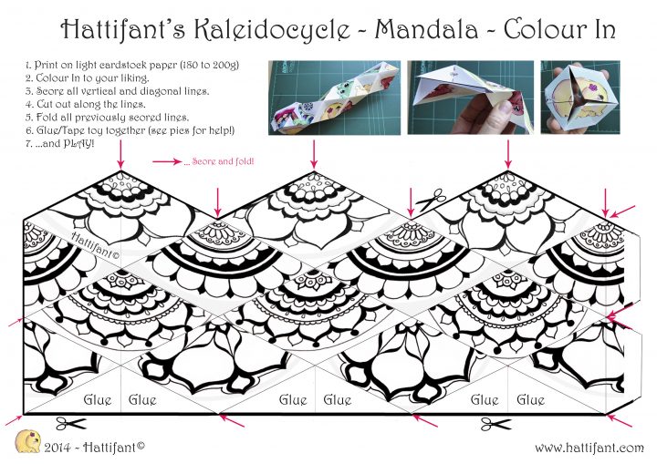 Hattifant's Kaleidocycle – Hattifant tout Paper Toy A Imprimer