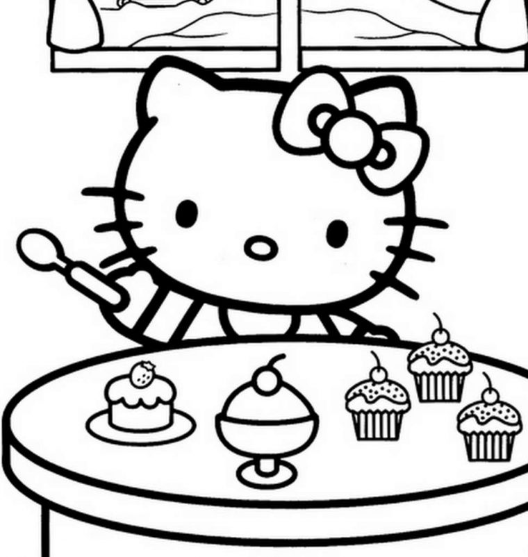 Hello Kitty #186 (Dessins Animés) – Coloriages À Imprimer tout Hello Kitty À Dessiner