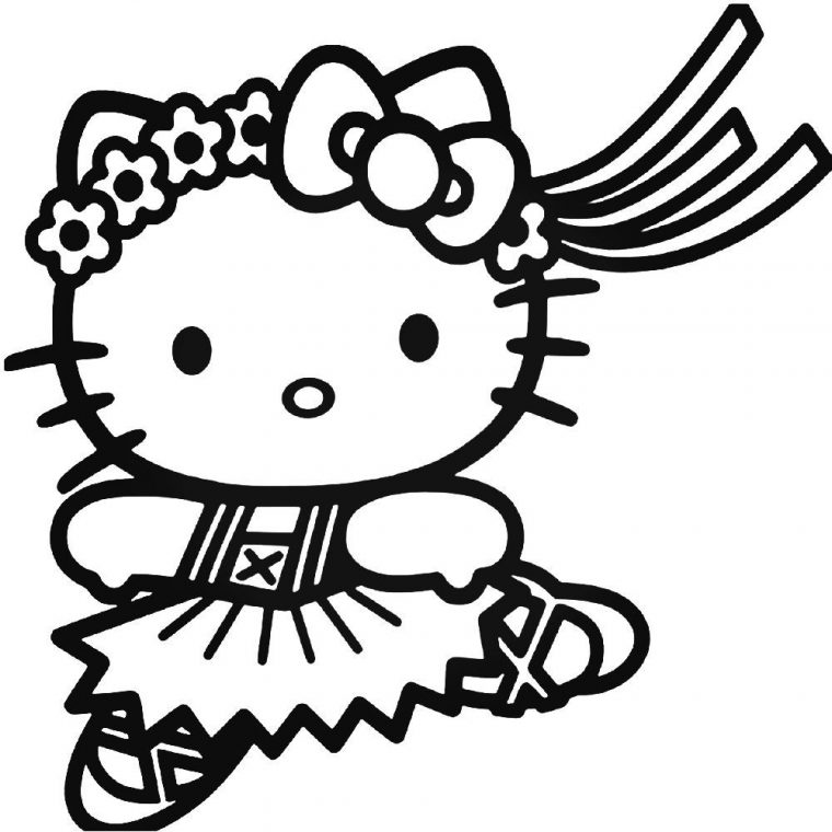 Hello Kitty 23 Decal Sticker Ballzbeatz . Com | Hello Kitty à Hello Kitty À Dessiner