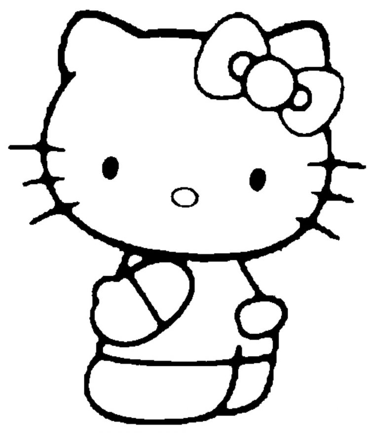 Hello Kitty #46 (Dessins Animés) – Coloriages À Imprimer tout Hello Kitty À Dessiner