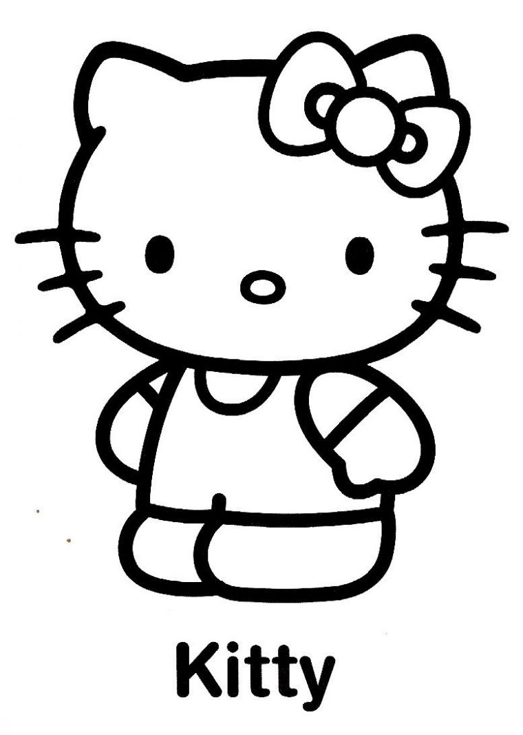 Hello Kitty #91 (Dessins Animés) – Coloriages À Imprimer serapportantà Hello Kitty À Dessiner