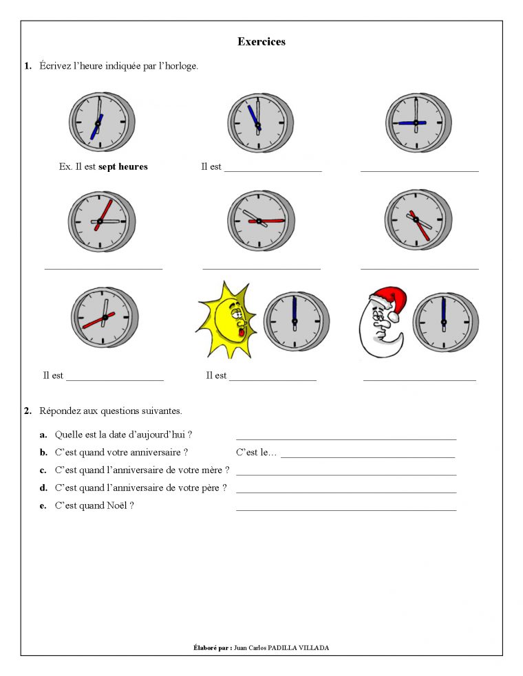 Heure – Date Fiches Pédagogiques concernant Jeux Pour Apprendre Les Mois De L Année