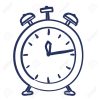 Heure De L'alarme D'horloge Dessin Isolé Conception Icône Vecteur  Illustration dedans Dessin D Horloge