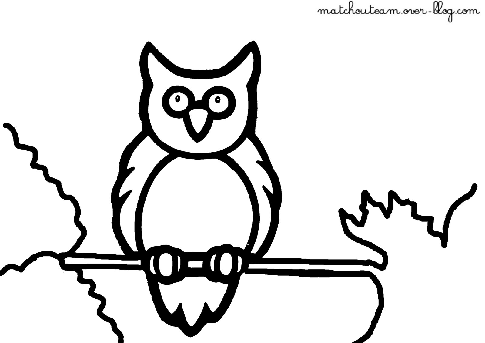 Hibou #131 (Animaux) – Coloriages À Imprimer à Dessiner Un Hibou