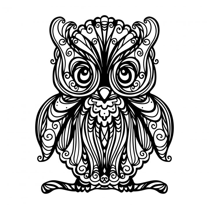 Hibou #14 (Animaux) – Coloriages À Imprimer à Hibou A Imprimer