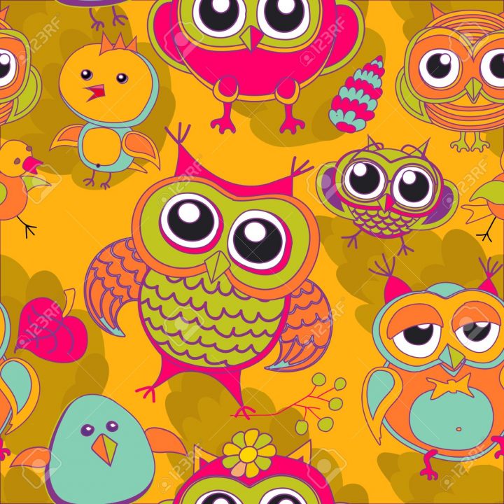 Hibou, Oiseau, Rose, Arbre, Animal, Feuille, Dessin, Illustration, Couleur,  Branche, Vecteur, Art, Vert, Résumé, Fleur, Fond, tout Hibou Dessin Couleur