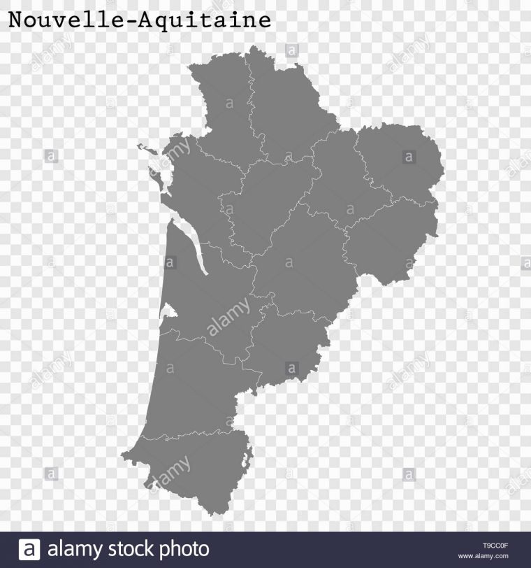 High Quality Map Of Nouvelle-Aquitaine Is A Region Of France serapportantà Carte Nouvelle Region