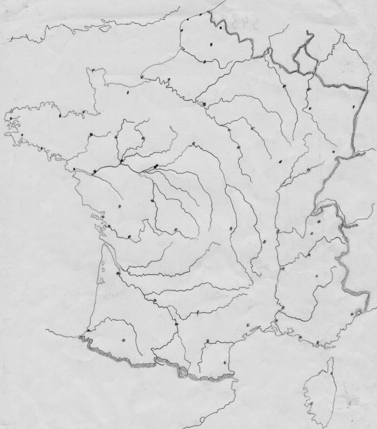 Histoire Géographie De St-Denis – Cours Et Documents: Carte destiné Carte France Vierge Villes