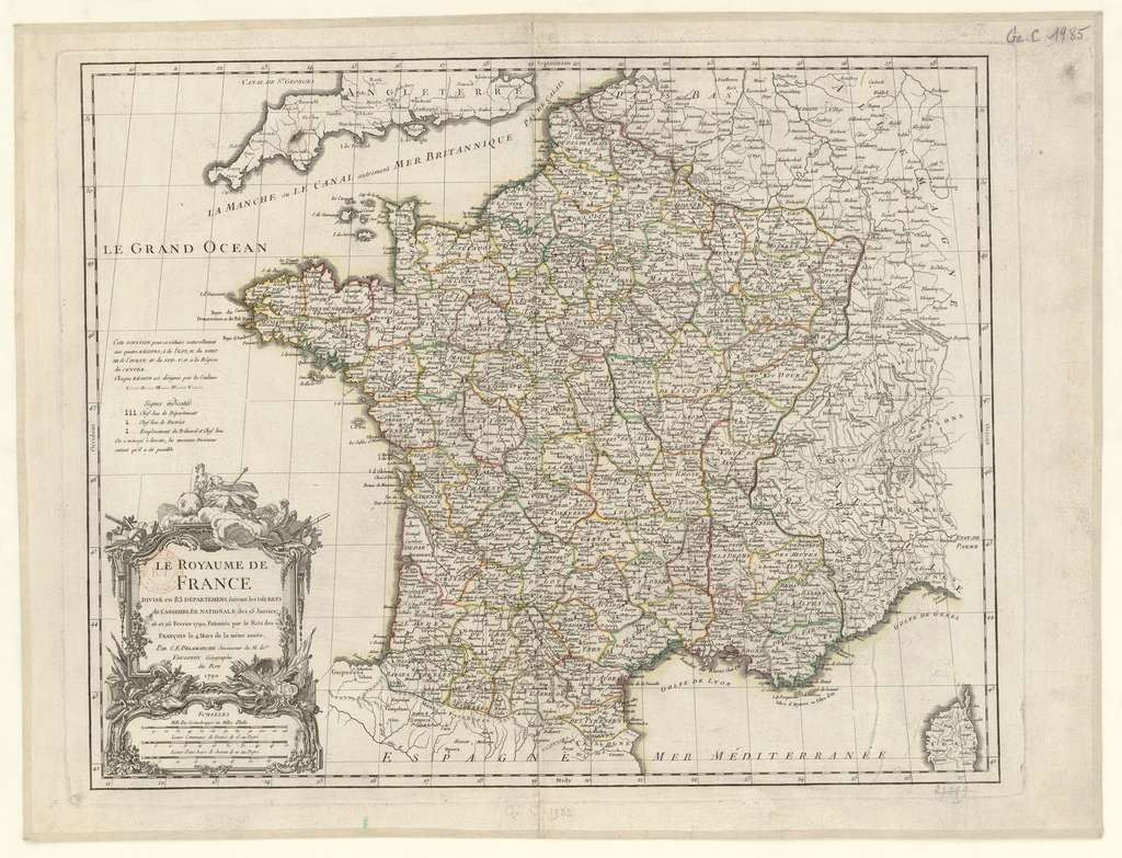 Histoire : La Création Des Départements Français À La Révolution dedans Carte Des Départements Français 