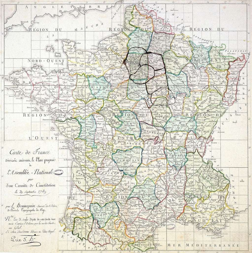 Histoire : La Création Des Départements Français À La Révolution encequiconcerne Carte De France Numéro Département 