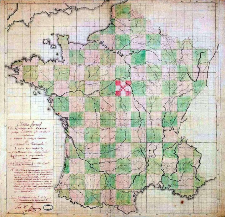 Histoire : La Création Des Départements Français À La Révolution tout Carte Departements Francais