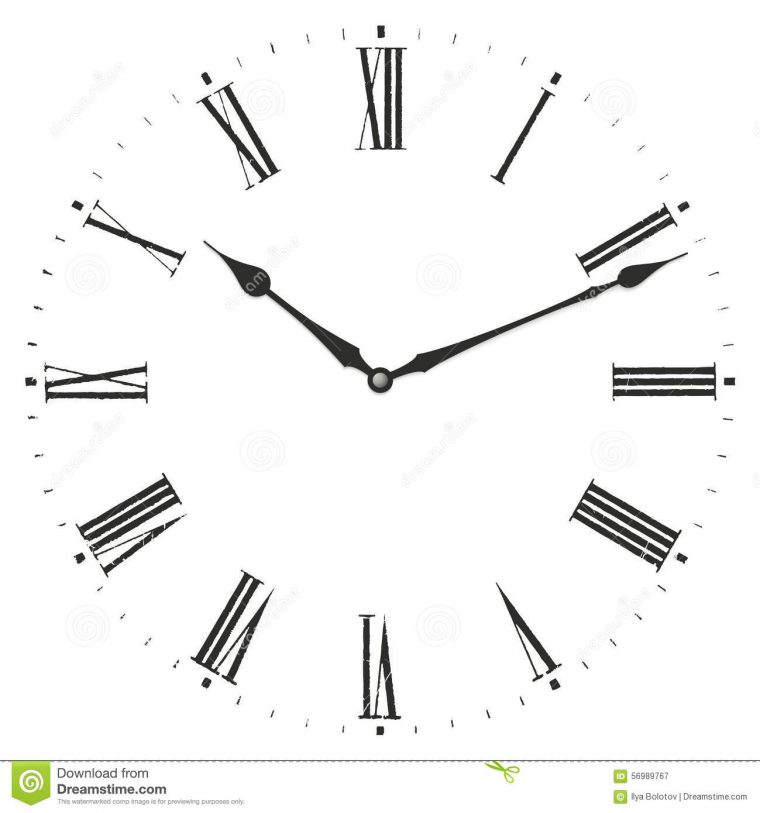 Horloge De Chiffre Romain Illustration De Vecteur à Dessin Chiffre Romain