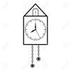 Horloge Rétro Pendule De Pendule Dessin À La Main. Illustration Vectorielle serapportantà Dessin D Horloge