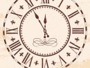 Horloge Romaine Élégante Illustration De Vecteur à Dessin Chiffre Romain