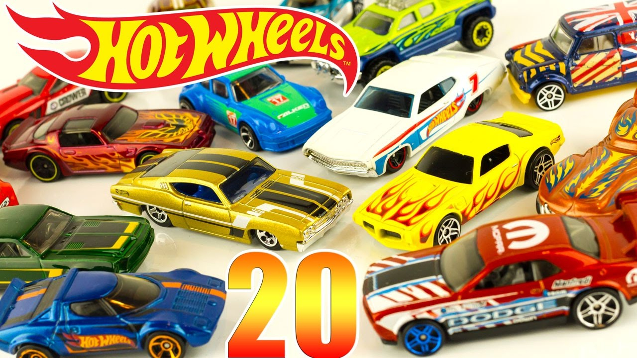 Hot Wheels Die Cast Cars 20 Pack Gift Set Toy Unboxing Review Juguetes tout Voiture Requin Jouet