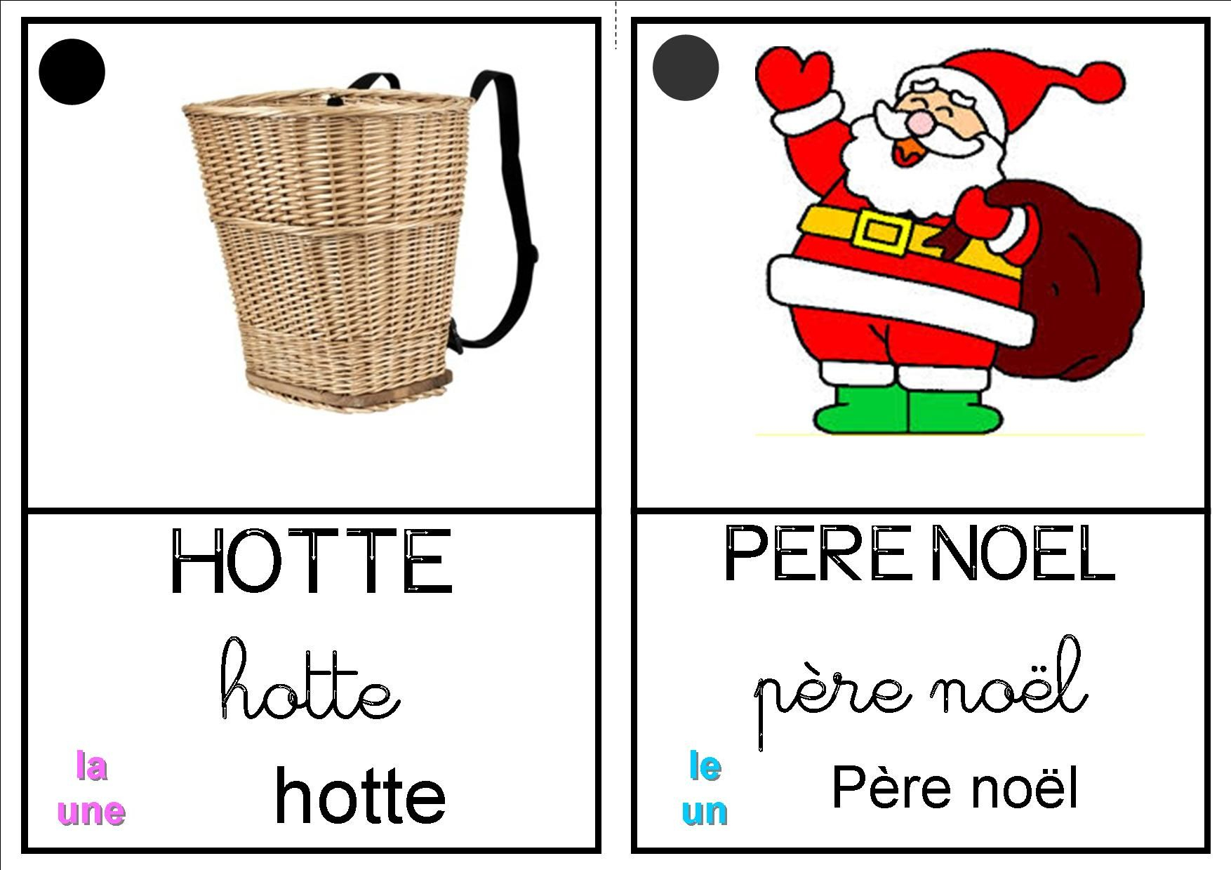 Hotte Père Noël | Imagier, Noel Et École Maternelle avec Imagier Noel Maternelle 