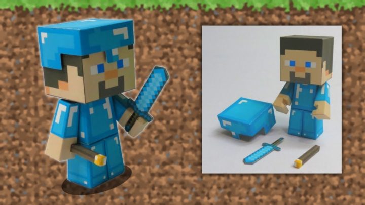 How To Create Steeve Of Minecraft In Papercraft | Diy Easy And Fast  Papercraft avec Paper Toy A Imprimer