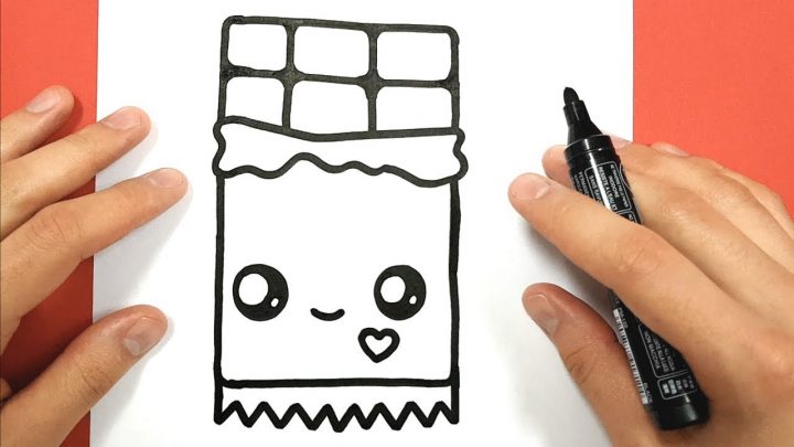 How To Draw A Kawaii Chocolate Bar encequiconcerne Tablette Chocolat Dessin