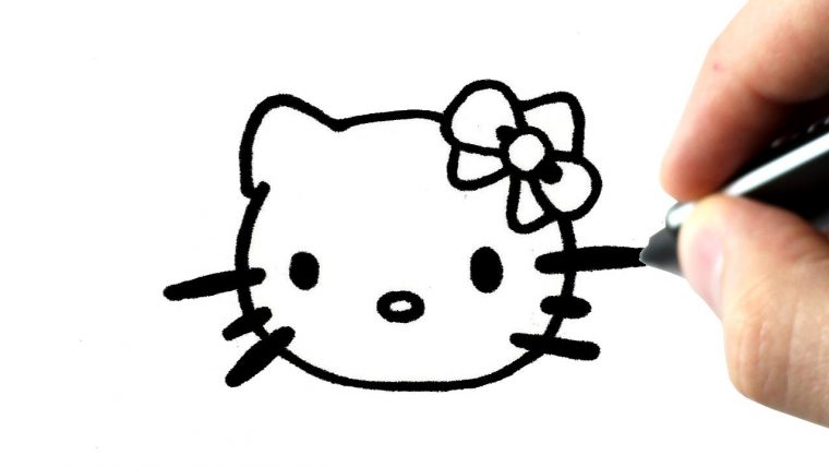 How To Draw Hello Kitty Step By Step tout Hello Kitty À Dessiner