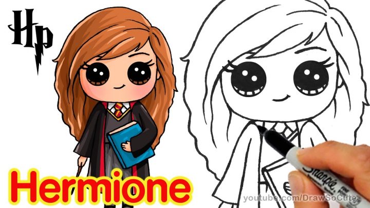 How To Draw Hermione Easy | Harry Potter à Dessin D Harry Potter