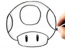 How To Draw Mario Mushroom Step By Step concernant Dessiner Un Champignon