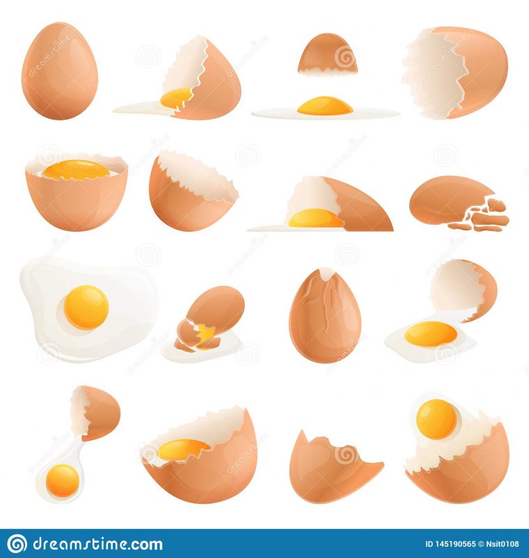 Ic?nes Ensemble, Style De Coquille D'oeuf De Bande Dessin destiné Dessin D Oeuf