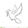 Icône De Colombe Conception D'oiseau Et De Paix Dessin De à Dessin D Oiseau Simple