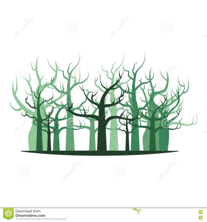 Icône D'isolement Par Dessin De Main De Branche De Forêt D serapportantà Dessin De Foret