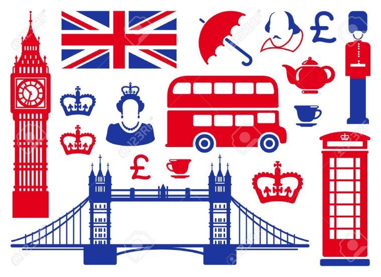 Icons On A Theme Of England tout Dessin De Angleterre