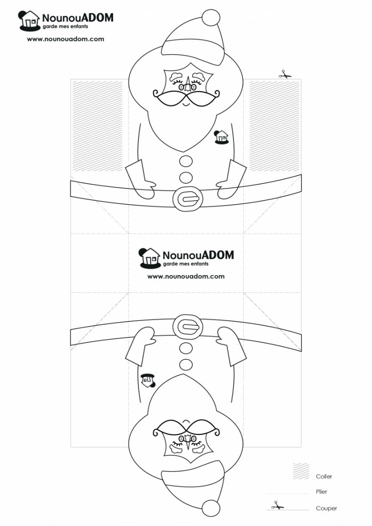 Idee Brico: Collation Du Pere Noël | Nounou Adom pour Boite De Noel A Imprimer