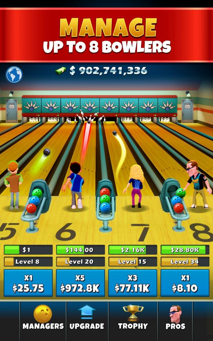 Idle Bowling Pour Android – Téléchargez L'apk pour Jeux Gratuits De Bowling