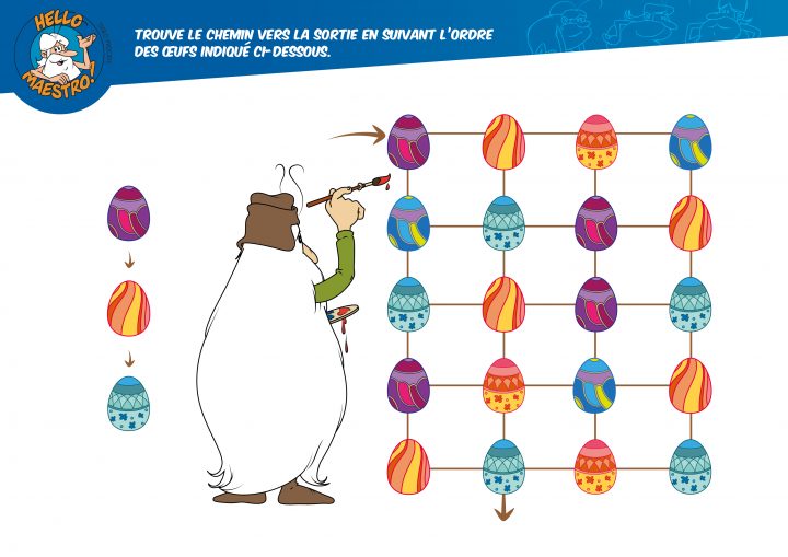Il Était Une Foisactivité Pour Pâques – Ouftivi intérieur Labyrinthe A Imprimer