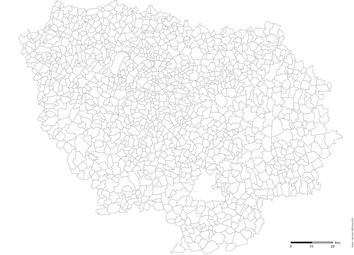 Ile-De-France-Communes-Echelle-Vierge – Cap Carto à Carte Vierge De La France