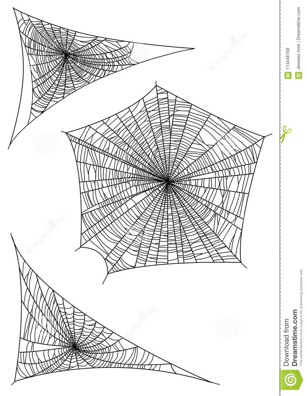 Illustration De Toile D&amp;#039;araignée, Dessin, Gravure, Encre intérieur Toile D Araignée Dessin 