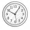 Illustration D'horloge Murale, Dessin, Gravure, Encre pour Dessin D Horloge