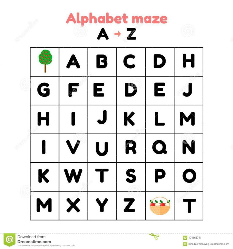 Illustration Jeu Pour L'école Maternelle Et Les Écoliers encequiconcerne Jeux Alphabet Maternelle Gratuit