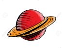 Illustration Vecteur D'un Scratchboard Style Encre Et Aquarelle Dessin D'un  Saturn Comme Planète encequiconcerne Saturne Dessin