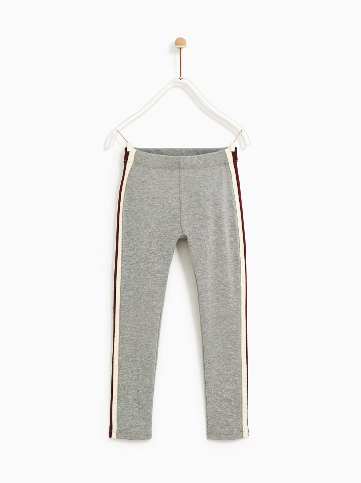 Image 1 Of Side Stripe Leggings From Zara | Vêtements Filles pour Gratuit Pour Fille