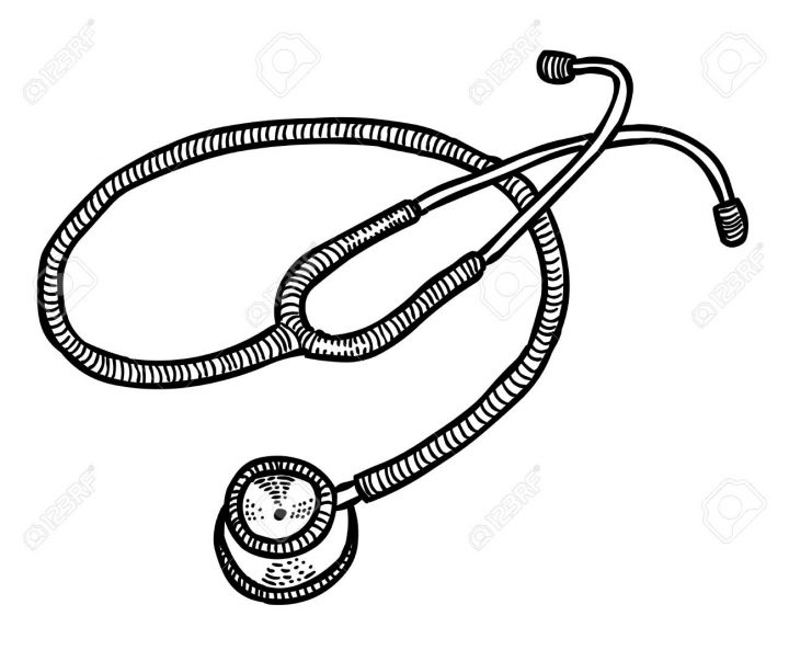 Image De Dessin Animé De L'icône Du Stéthoscope. Symbole Médical dedans Stéthoscope Dessin