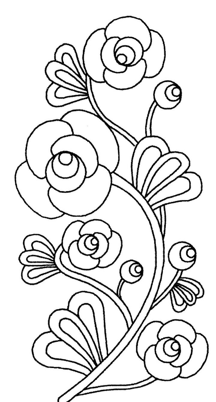 Image De Fleurs À Imprimer Et Colorier – Coloriage De Fleurs encequiconcerne Dessin A Colorier De Fleur