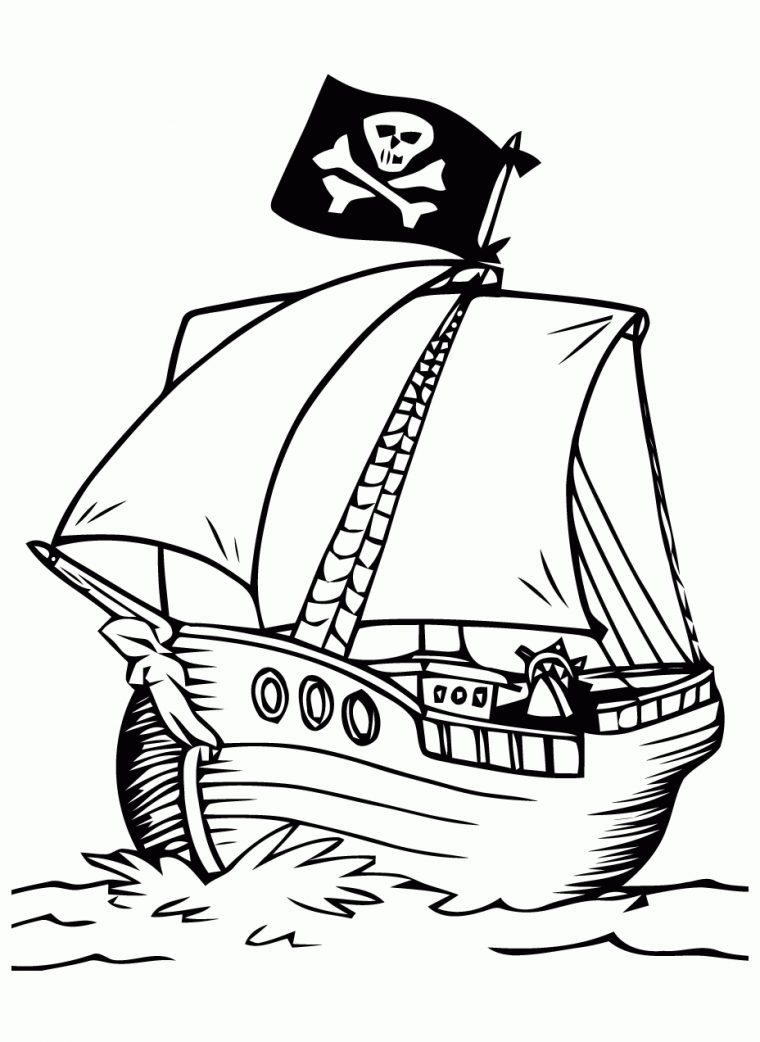 Image De Pirate À Imprimer Et Colorier – Coloriage De encequiconcerne Dessin A Imprimer De Pirate