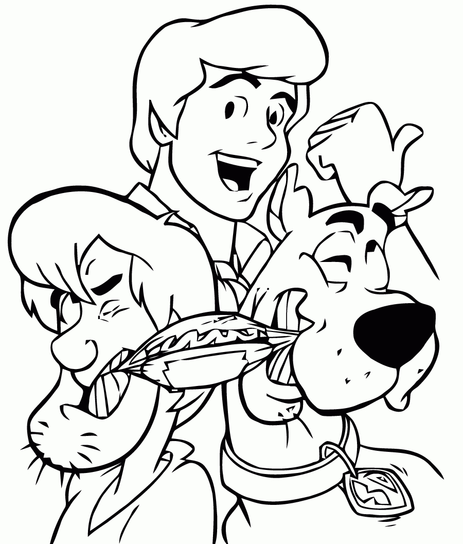 Image De Scooby Doo À Télécharger Et Colorier - Coloriage destiné Scooby Doo À Colorier 