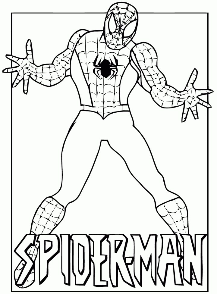 Image De Spiderman À Télécharger Et Colorier – Coloriage dedans Masque Spiderman A Imprimer